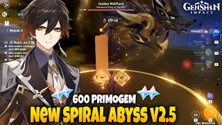600 PRIMOGEM - Spiral Abyss Terbaru v2.5 - Genshin Impact