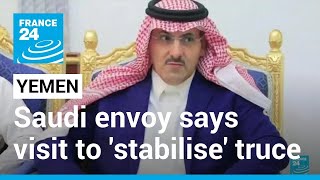 Saudi envoy says in Yemen's rebel-held capital to 'stabilise' truce • FRANCE 24 English