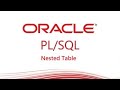 PL/SQL tutorial : How To Create Nested Table collection in PL/SQL Block