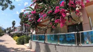 TURKEY, MARMARIS, AUGUST 2022, WALK ON THE SEAFRONT OF MARMARIS BEACH, IN THE DIRECTION OF ICMELER