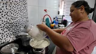 Macarrão ao creme de batata: