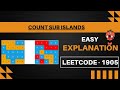 1905. Count Sub Islands || Leetcode 1905 || Hindi || Easy explanation || Java