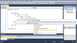 Visual Basic Tutorial 34 Nested Loops 