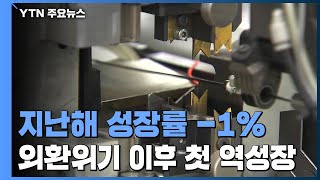 지난해 한국 경제 -1% 역성장...외환위기 이후 처음 / YTN