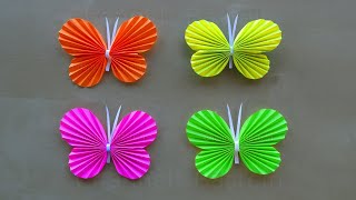 Basteln mit Papier: Einfache Schmetterlinge falten 🦋 Geschenk zum Muttertag