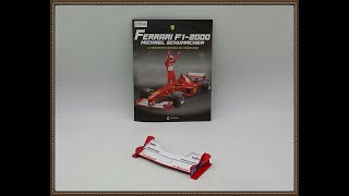 FERRARI F1-2000 MICHAEL SCHUMACHER: Prima uscita, consigli sul primo montaggio dell'ala anteriore.