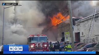 7 injured in 5-alarm fire in the Bronx