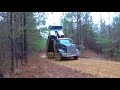 kenworth dump truck stuck