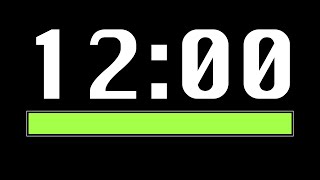 12 Minute Timer [ Progress Bar ] - 4K 60 FPS