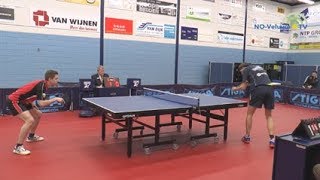 Eredivisietafeltennis Van Wijnen/Smash70 vs Wijzenbeekled Westa