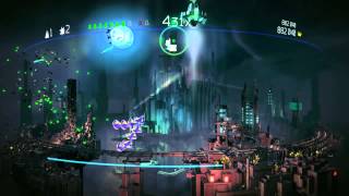 Resogun level one playthrough