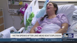 Boat explosion victim speaks out, asking for public's help in recovery