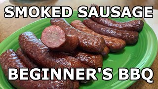 Smoked Sausage on OK Joe's Highland | Beginner's BBQ