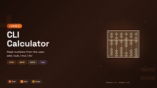 CLI Calculator - Reading User Input in Rust | Rust by Examples (Lesson 2)