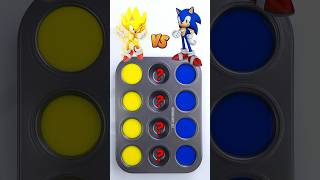 Sonic VS Super Sonic Color Mixing 🎨