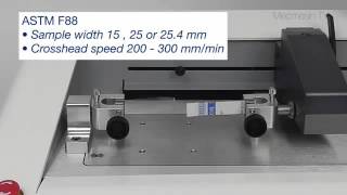 Seal testing to ASTM F88 \u0026 EN 868-5 with the Mecmesin's FPT-H1. Video by Mecmesin