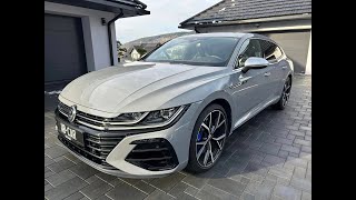 Arteon Shooting Brake R 320 KM Kubełki Kamery 360 Kubełki R Hak Harman Kardon Panorama Carbon Style