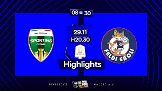 Sporting Sala Consilina-Feldi Eboli 5-5 | 8ª giornata | Serie A 2024/2025 | Highlights