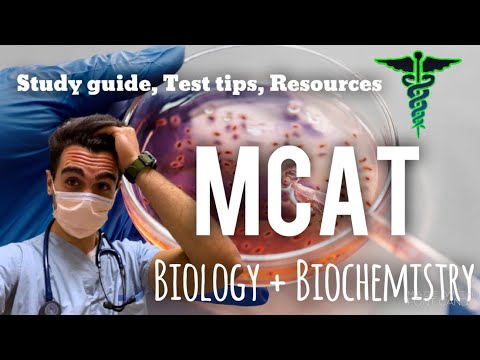 COMPLETE MCAT BIOLOGY and BIOCHEMISTRY STUDY GUIDE, study plan, test tips and more!