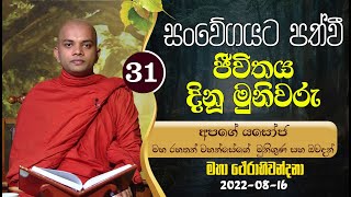 31) සංවේගයට පත්වී ජීවිතය දිනූ මුනිවරු | මහා ථේරාභිවන්දනා | 2022-08-16