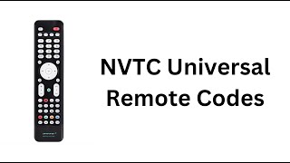 NVTC Universal Remote Codes