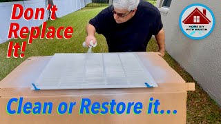 Make Your AC Return Vent/Grille Look NEW Again!