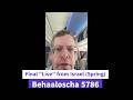 Behaaloscha: Final 