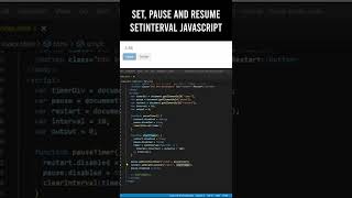 How to set, pause and resume setInterval() JavaScript - JavaScript tutorials for beginners 2022