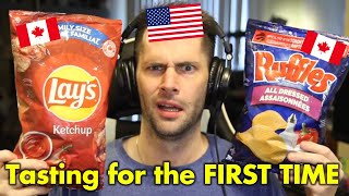 American Tries Popular Canadian Chips