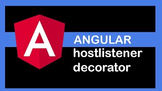 Angular 9 Tutorial - HostListener Decorator