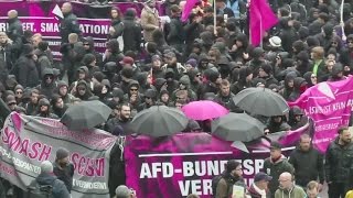 Right-wing German nationalists met with fierce resistance on streets of Cologne