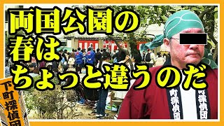 1190★桜のお花見シーズンなのだ。両国公園の場合とってもほんわかで何度も行きたくなるのだ。