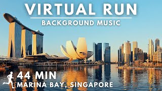 Marina Bay, Singapore - Virtual Running Video For Treadmill With Music #virtualrunningtv #virtualrun