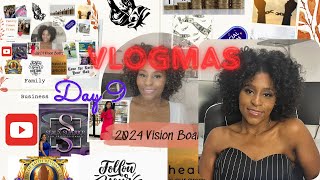 Vlogmas Day 9: Manifest The Life You Want - 2024 Vision Board Ideas