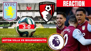 Aston Villa vs Bournemouth 3-0 Live Stream Premier league Football EPL Match Commentary Highlights
