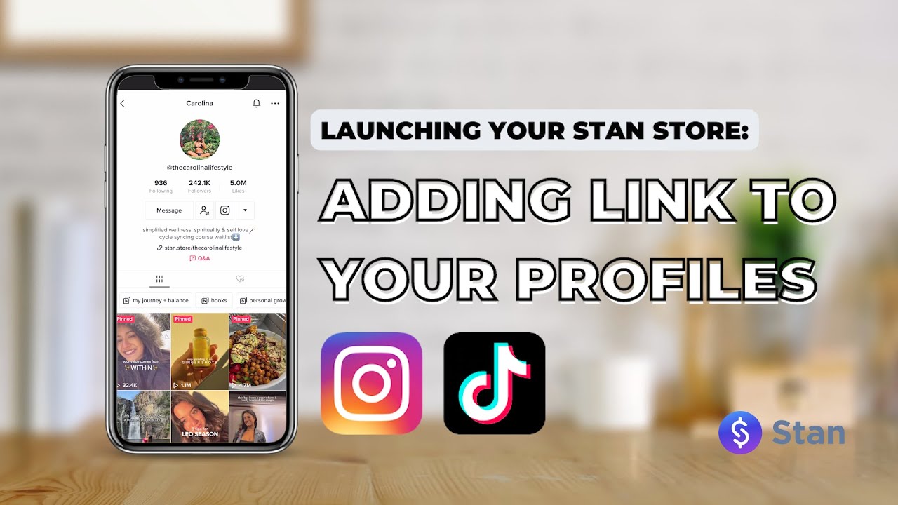 How To Add Your Clickable Stan Store Link To Your Tiktok Instagram