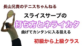 【テニス】スライスサーブの基本と狙い方