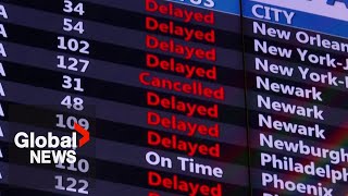 Passengers react to FAA system outage, grounded flights