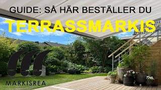 Beställa Terrassmarkis av Markisrea® ☀️ Svensktillverkade markiser av högsta kvalitet