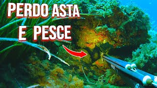 Pesca nel GROTTO - PESCASUB (finito male) #spearfishing  #pescasub #pescasubmarina #fishing #akaso