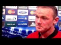 wayne rooney loses his temper in post match interview