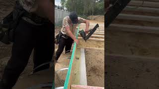 Floor joists #shorts #short #construction #work #skills #beauty #team #design #architecture