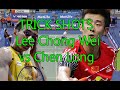 BADMINTON TRICK SHOTS - LEE CHONG WEI VS CHEN LONG? WHO IS THE BEST?