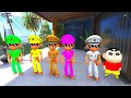 Shinchan Playing Hide And Seek With Colourful Little Singham || Gta 5 Gameplay