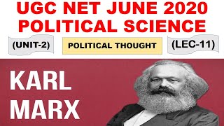 Karl Marx Lec 11 unit 2 Political Science ugc net june 2020