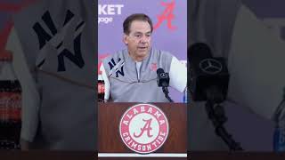 Real recognize real. Nick Saban is a fan of the 27-time World Series champions #rolltide #yankees