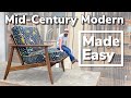 Making a Chair The Easy Way || Mid Century Modern Furniture Build