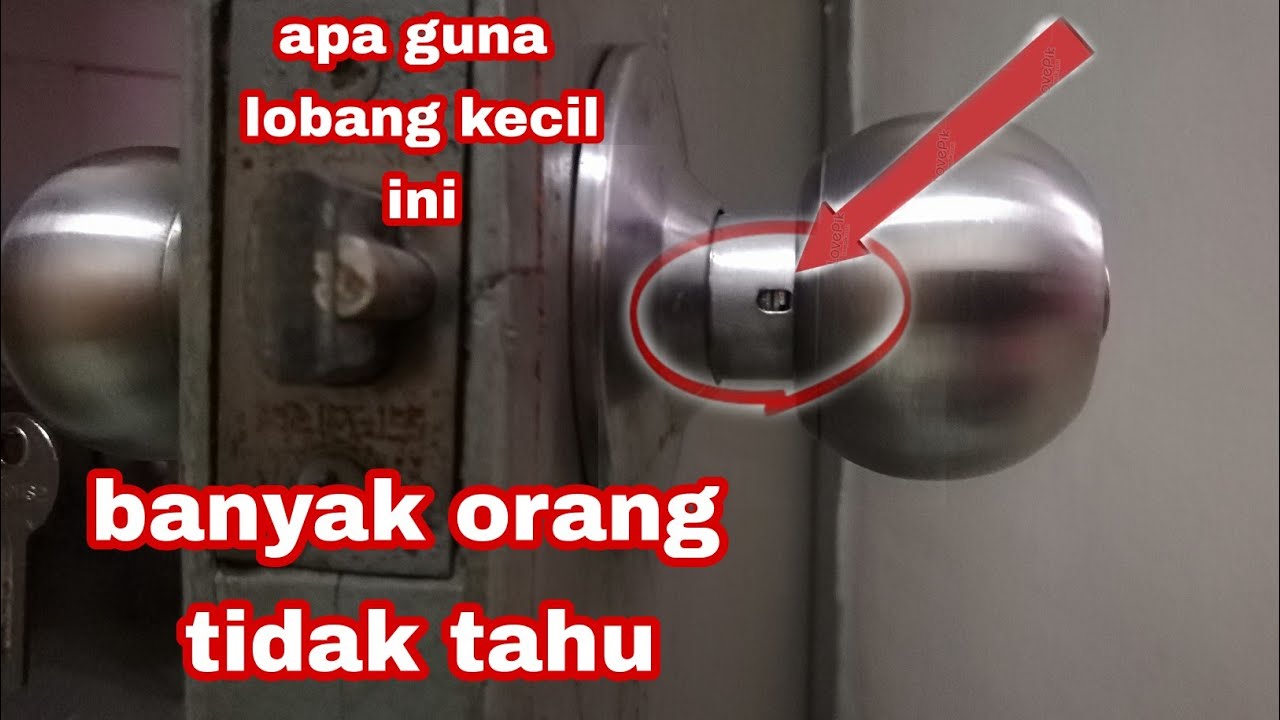 Cara Membuka Dan Memasang Kunci Pintu Tombol || DIY Tutorial Cara ...