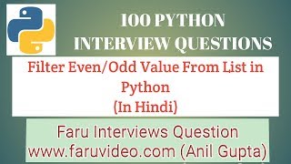 Separate odd and even value in list with python