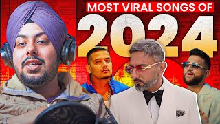 Reaction on MOST VIRAL SONGS OF 2024 Ft. Karan Aujla , Honey Singh, Dhanda Nyoliwala etc.